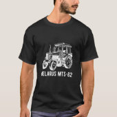 Wit-Russische boerentractorlandbouw T-shirt (Voorkant)