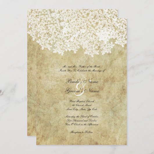 Wit-Russische bruiloft Kaart (Voorkant / Achterkant)