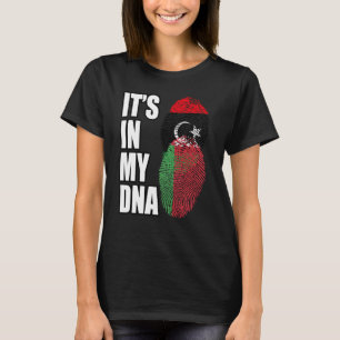 Wit-Russische en Libische Mix DNA-vlag T-shirt