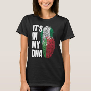 Wit-Russische en Nigeriaanse Mix DNA Vlag Erfgoed T-shirt