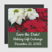 Wit-Russische en Rode Poinsettias II Kerstfeestdag (Voorkant / Achterkant)