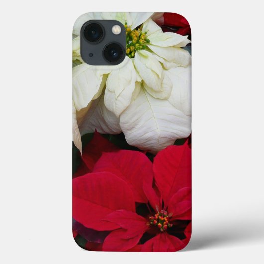 Wit-Russische en Rode Poinsettias II Kerstfeestdag Case-Mate iPhone Case (Achterkant)