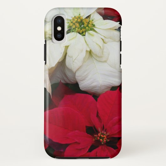 Wit-Russische en Rode Poinsettias II Kerstfeestdag Case-Mate iPhone Case (Achterkant)