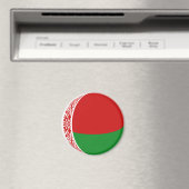 Wit-Russische Fisheye Vlag Magneet (Insitu (Vaatwasser))