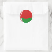 Wit-Russische Fisheye Vlag Sticker (Tas)