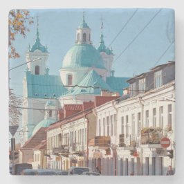 Wit-Russische Hrodna Grodno Cityscape Architecture Stenen Onderzetter