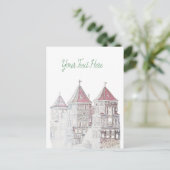 Wit-Russische kasteel Architecture Briefkaart (Staand voorkant)
