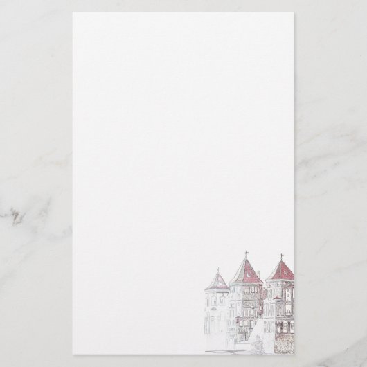 Wit-Russische kasteel Architecture Briefpapier (Voorkant)