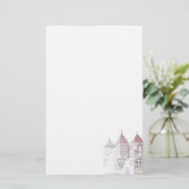 Wit-Russische kasteel Architecture Briefpapier (Staand voorkant)