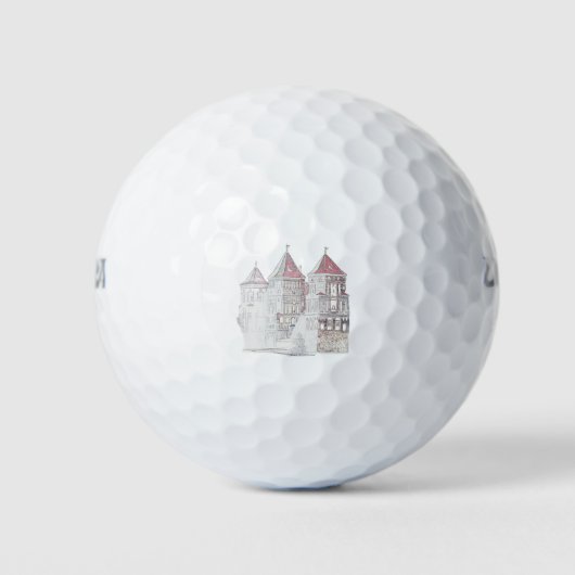 Wit-Russische kasteel Architecture Golfballen (Voorkant)