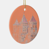 Wit-Russische kasteel Architecture Keramisch Ornament (Rechts)