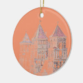Wit-Russische kasteel Architecture Keramisch Ornament (Links)