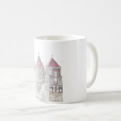 Wit-Russische kasteel Architecture Koffiemok (Voorkant rechts)