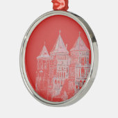 Wit-Russische kasteel Architecture Metalen Ornament (Links)