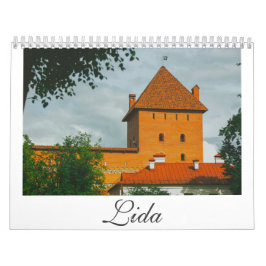 Wit-Russische Lida Architecture Landscape City Str Kalender