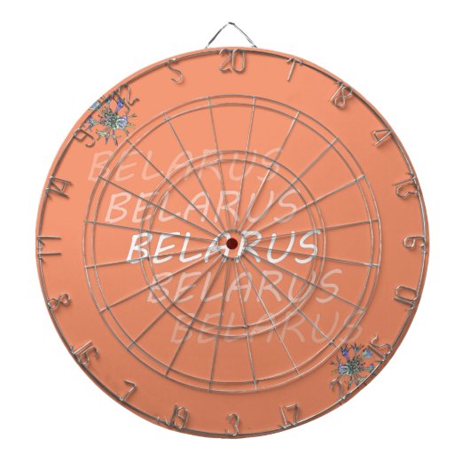 Wit-Russische Nationale Korenbloem Dartbord (Voorkant)