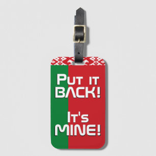 Wit-Russische Nationale Vlag Funny Patriotic Bagagelabel