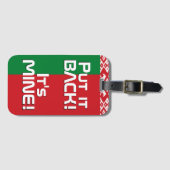 Wit-Russische Nationale Vlag Funny Patriotic Bagagelabel (Voorkant (horizontaal))