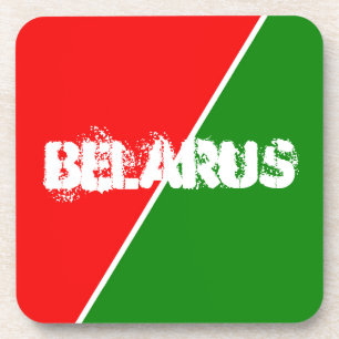 Wit-Russische Nationale Vlaggenkleuren Bier Onderzetter