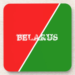 Wit-Russische Nationale Vlaggenkleuren Bier Onderzetter