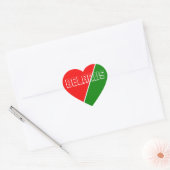 Wit-Russische Nationale Vlaggenkleuren Hart Sticker (Envelop)