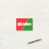 Wit-Russische Nationale Vlaggenkleuren Post-it® Notes (Op bureau)