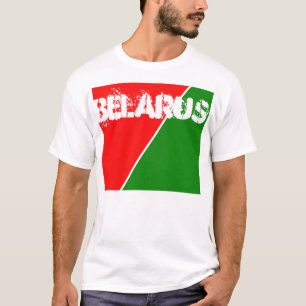 Wit-Russische Nationale Vlaggenkleuren T-shirt