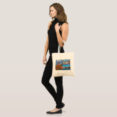Wit-Russische Natuur Architectuur Canvas tas (Voorkant (model))