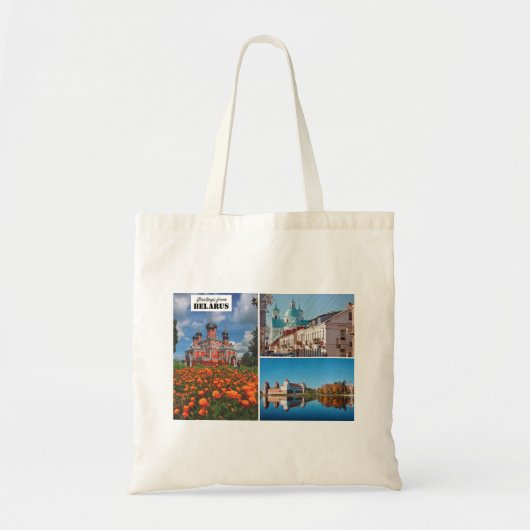 Wit-Russische Natuur Architectuur Canvas tas (Voorkant)