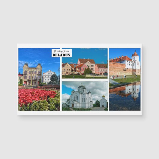 Wit-Russische Natuur Architectuur Magnetische Kaar (Voorkant)