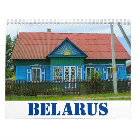 Wit-Russische Natuur Landschap Huts Oude huizen Kalender (Hoes)
