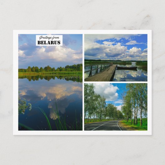 Wit-Russische Natuur van het Briefkaart van het me (Voorkant)