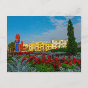 Wit-Russische Natuur voor de architectuur van het  Briefkaart