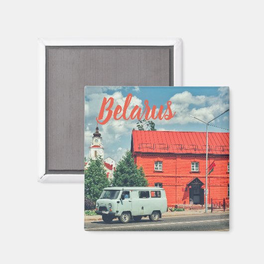 Wit-Russische Orsha Architectuur Red Mill Magnet (Voorkant / Achterkant)