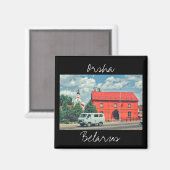 Wit-Russische Orsha Architectuur Red Mill Magnet (Voorkant / Achterkant)