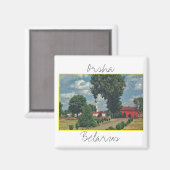 Wit-Russische Orsha Architectuur Red Mill Magnet (Voorkant / Achterkant)