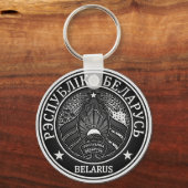 Wit-Russische Ronde Embleem Sleutelhanger (Voorkant)
