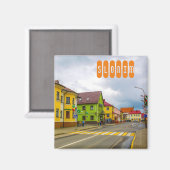 Wit-Russische Slonim Life Cityscape Architecture Magneet (Voorkant / Achterkant)