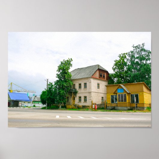 Wit-Russische Slonim Life Cityscape Architecture Poster (Voorkant)
