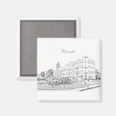 Wit-Russische stadsarchitectuur Magnet (Voorkant / Achterkant)