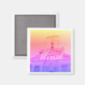 Wit-Russische stadsarchitectuur Magnet (Voorkant / Achterkant)