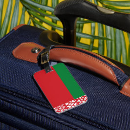 Wit-Russische vlag Bagagelabel