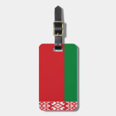 Wit-Russische vlag Bagagelabel (Voorkant verticaal)