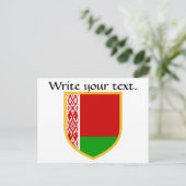 Wit-Russische vlag Briefkaart (Staand voorkant)
