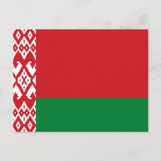 Wit-Russische vlag Briefkaart (Voorkant)