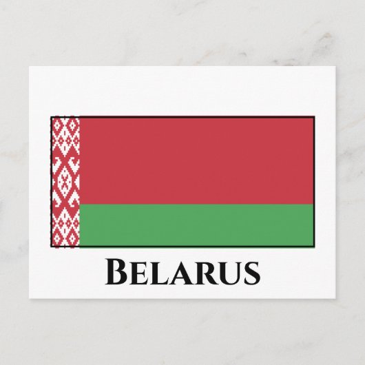 Wit-Russische vlag Briefkaart (Voorkant)