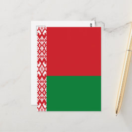 Wit-Russische vlag Briefkaart