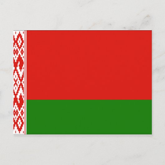 Wit-Russische vlag Briefkaart (Voorkant)