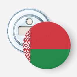 Wit-Russische vlag Button Flesopener