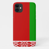 Wit-Russische vlag Case-Mate iPhone Case (Achterkant)